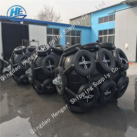 Cargo Ship 50Kpa Pneumatic Marine Boat Fenders With Chain And Tyre