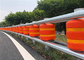 Traffic Safety ISO Standard EVA Buckets Rolling Guardrail Barrier For Highway