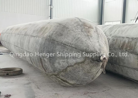 Kwaliteit Marine rubber airbag met antistatische ontladingsklep voor ontvlambare ladingruimten, 0,8-3 M diameter en 4-25 M lengte fabriek