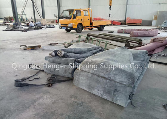 Kwaliteit Marine Rubber Airbag Pneumatic Rubber Fender with 0.8-3 M Diameter 4-25 M Length and Medium Pressure (4-5) fabriek
