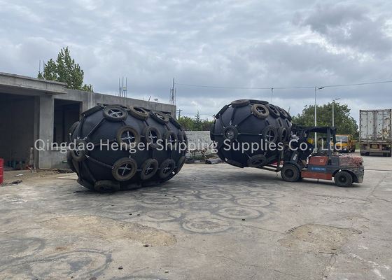 Kwaliteit Drijvend Marine Sling Type Pneumatic Rubber-Stootkussen 80kpa fabriek