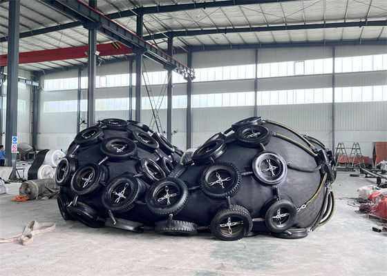 Kwaliteit Jetty Rubber Fendertype Marine Floating Pneumatic Fender Opblaasbaar fabriek