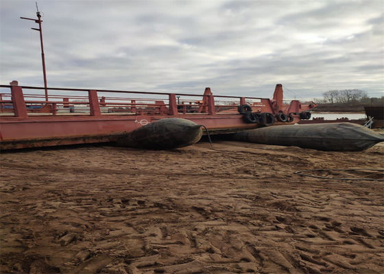 Kwaliteit Scheepslancering Lifting opblaasbare marine airbags met hoge druk 0.2-0.4Mpa fabriek