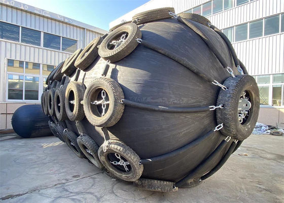 Kwaliteit Yokohama Type STS STD Pneumatische rubber fender Marine fender met banden net fabriek