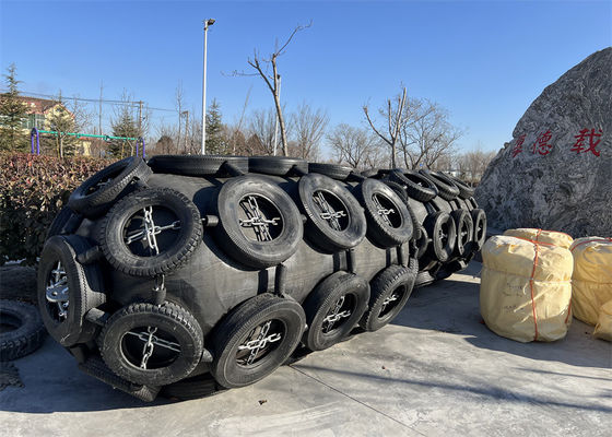 Kwaliteit Hoge druk zwart rubber marine fender gemakkelijk te installeren fabriek