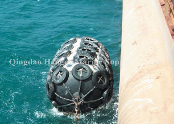 Kwaliteit Natuurrubber 4.5*9m 50kPa Pneumatische Marine Fender met Aangepaste Kleuren fabriek