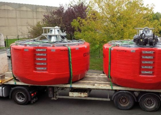 Kwaliteit De kleurrijke Boeien van de de Boeien Zeescheepvaart van de Schipmeertros met Buitenpolyurea-Deklaag fabriek