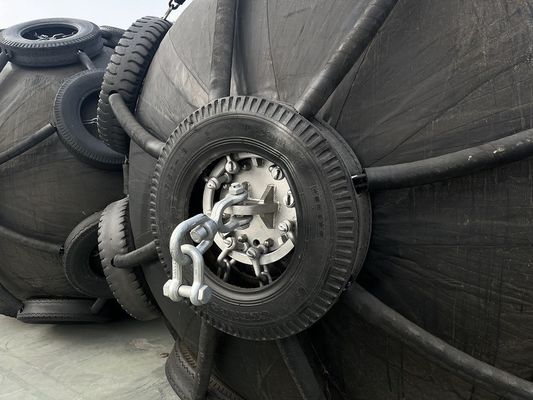 Kwaliteit 50Kpa 80Kpa rubber fender met ketenbandnet fabriek