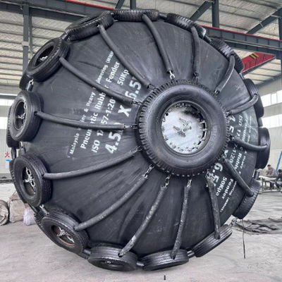 Kwaliteit Aanvankelijke interne druk 80 kPa Marine Fendernet Type Ideaal voor Marine Vaartuig Impact Absorptie en Dok Veiligheidssystemen fabriek