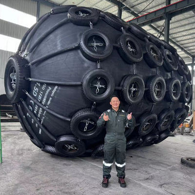 Kwaliteit Aanvankelijke interne druk 80 kPa Marine Fendernet Type Ideaal voor Marine Vaartuig Impact Absorptie en Dok Veiligheidssystemen fabriek