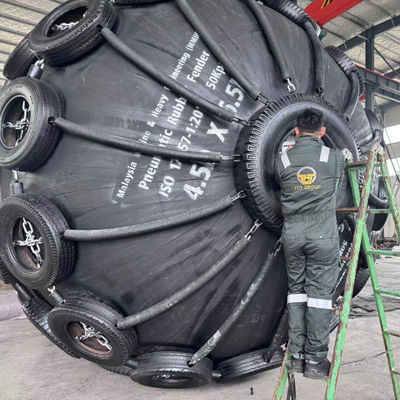 Kwaliteit Anti-corrosieve pneumatische rubberfender voor zoutwateromgevingen fabriek