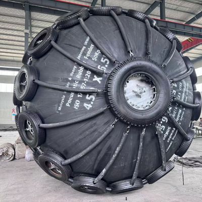 Kwaliteit Initial Internal Pressure 80kpa Marine Fendre Net Type Ideal for Marine Vessel Impact Absorption and Dock Safety Systems fabriek