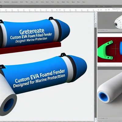 Kwaliteit Op maat gemaakte EVA-schuimgevulde fender voor maritieme bescherming fabriek