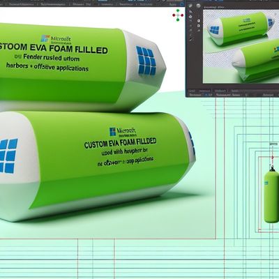 Kwaliteit Op maat gemaakte EVA-schuimgevulde fender voor haven- en offshore-gebruik fabriek