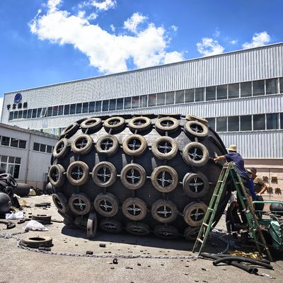 Kwaliteit Henger Yokohama-type opblaasbare scheepsrubberfender met BV-certificaat voor STS- en dokwerkzaamheden fabriek