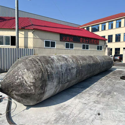 Kwaliteit Marine rubber airbag met geïntegreerde opblaasbuisverbinding voor snelle luchttoevoer in 0,8-3 M diameter en 4-25 M lengte fabriek