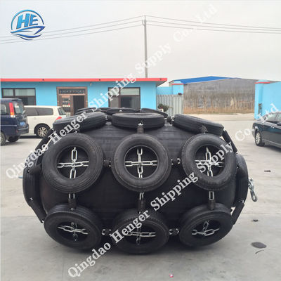 Kwaliteit Het goede Donkere Pneumatische Mariene Stootkussen van de Luchtstrakheid voor Containerschepen CCS fabriek