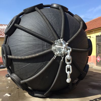 Kwaliteit STS Marine Pneumatic Rubber Fender 50Kpa 80Kpa D4.5m*L9.0m fabriek