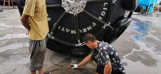 Kwaliteit Boot Pneumatische Rubberstootkussens met Band en Ketting fabriek