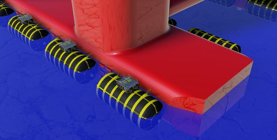 Kwaliteit Lage Drukschip Lanceringsluchtkussens Opblaasbare Marine Rubber Airbag fabriek