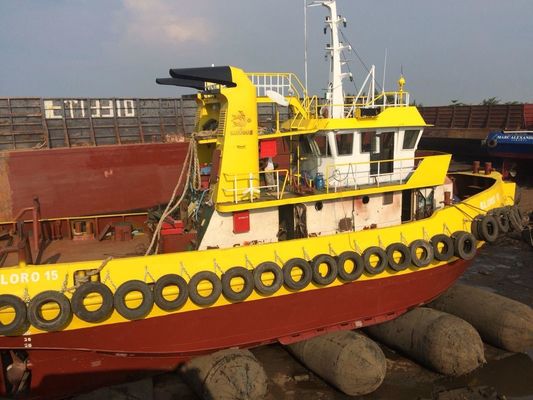 Kwaliteit Natuurrubber 1.5*8m 4-12 Lagen Marine Rubber Airbag Boat Launching fabriek