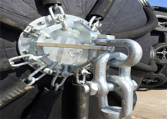 Kwaliteit 50Kpa 80 het Type van het Stootkussenyokohama van Kpa STS Pneumatische Rubberstootkussens met Netto Bandketting fabriek