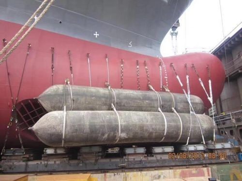 Kwaliteit ISO 14409:2011 gecertificeerde scheepslanceringsairbags met een diameter van 1800 mm en een levensduur van 6 tot 10 jaar voor maritieme toepassingen fabriek