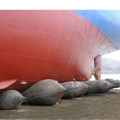 Kwaliteit ISO 14409:2011 gecertificeerde scheepslanceringsairbags met een diameter van 1800 mm en een levensduur van 6 tot 10 jaar voor maritieme toepassingen fabriek