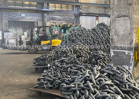 Kwaliteit Zwarte Geschilderde het Ankerketting Marine Anchor Chain van de Nagelverbinding fabriek